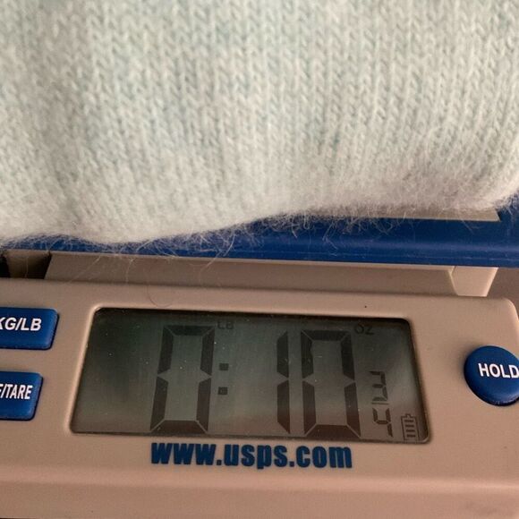 Sarah Spencer Sweater Womens Medium Blue V-Neck‎ Soft Angora Wool Preppy Office - Picture 8 of 12